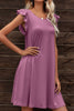 Butterfly Sleeve Round Neck Dress - Carbone's Marketplace