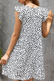 Butterfly Sleeve Round Neck Dress - Carbone's Marketplace