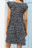 Butterfly Sleeve Round Neck Dress - Carbone's Marketplace