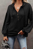 Buttoned Drop Shoulder Hoodie - Carbone's Marketplace