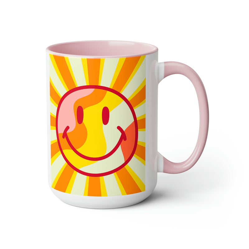 Sunshine Smiley Face Mugs, Sunshine Mug, Smily Face Mug