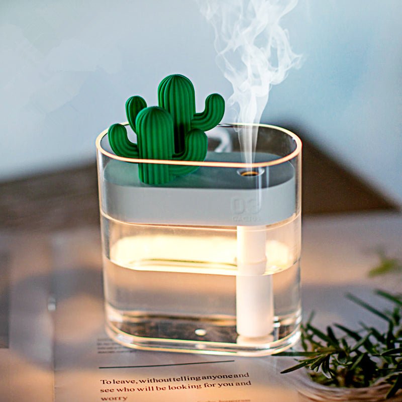 Cactus Color Ultrasonic Humidifier & Diffuser - Carbone's Marketplace