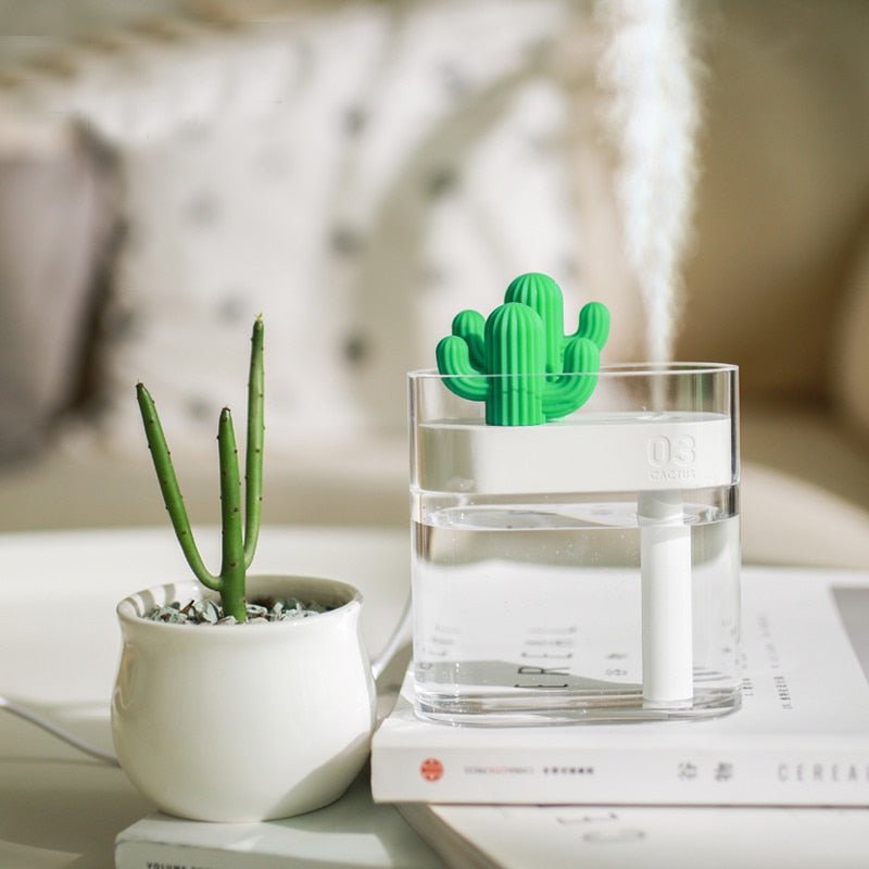 Cactus Color Ultrasonic Humidifier & Diffuser - Carbone's Marketplace