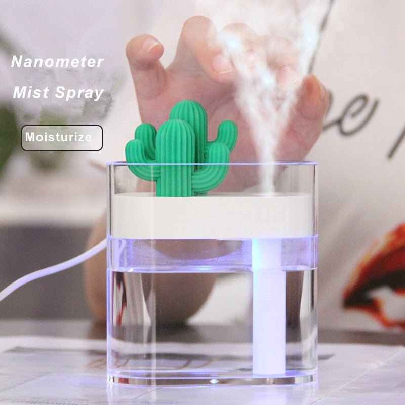 Cactus Color Ultrasonic Humidifier & Diffuser - Carbone's Marketplace