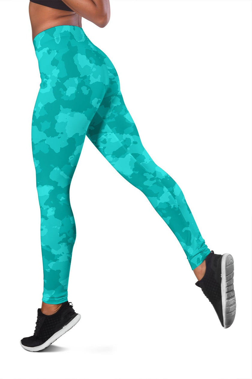 Camo Leggings Blue - Carbone's Marketplace