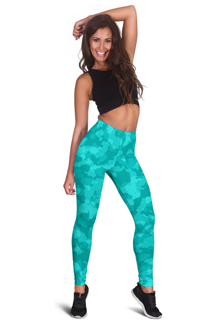 Camo Leggings Blue - Carbone's Marketplace