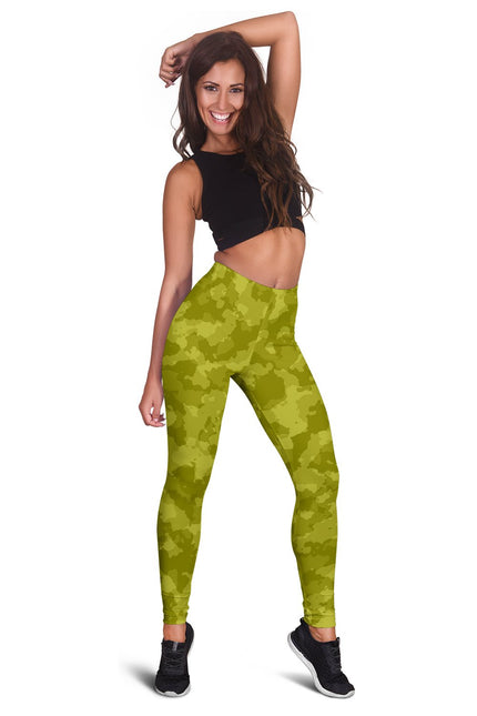 Camo Leggings Yellow - Carbone's Marketplace