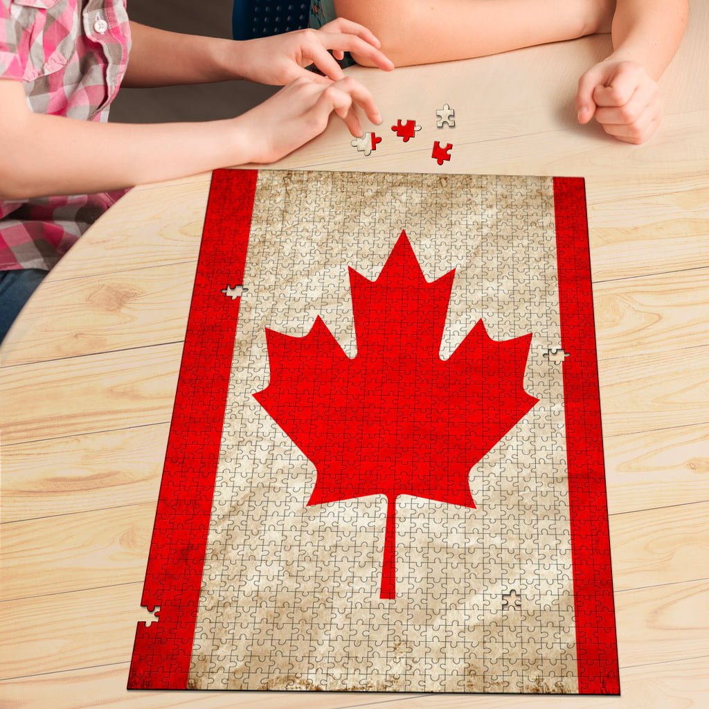 Canadian Grunge Jigsaw Puzzle - Carbone's Marketplace