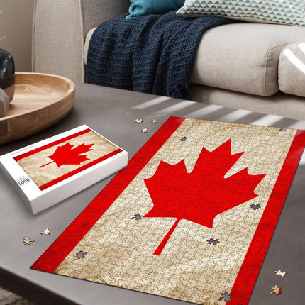 Canadian Grunge Jigsaw Puzzle - Carbone's Marketplace