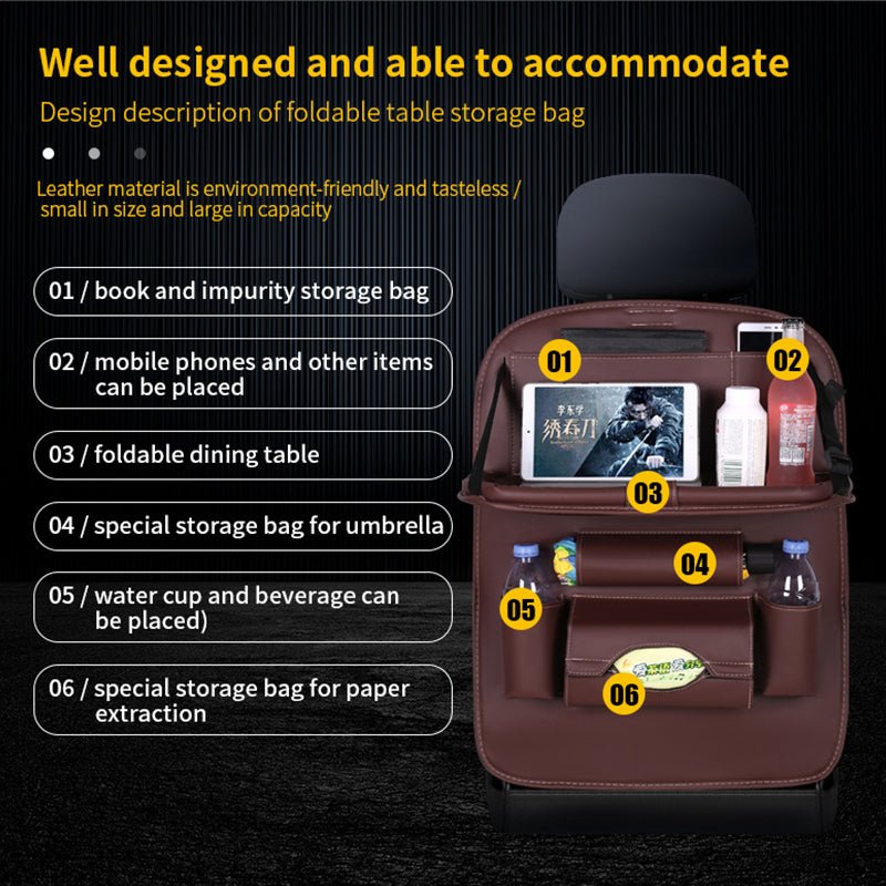 Car Back Seat Organizer - Carbone's Marketplace