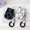 Cartoon Cat AirPods Case - Carbone's Marketplace