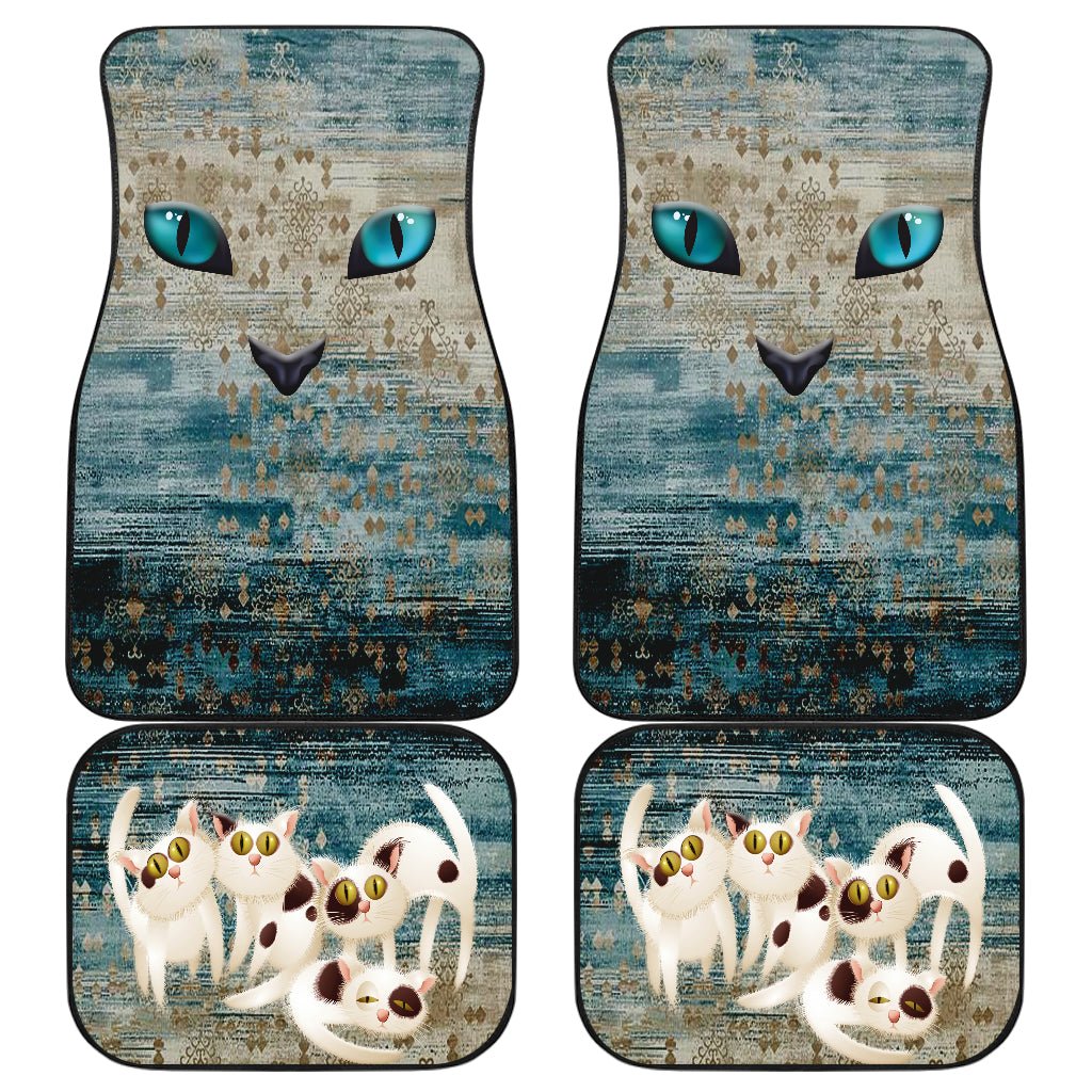 Cat eyes Car Floor Mat - Carbone's Marketplace