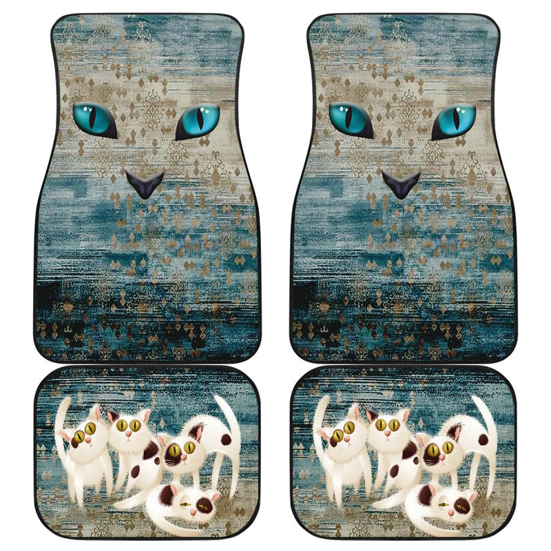 Cat eyes Car Floor Mat - Carbone&