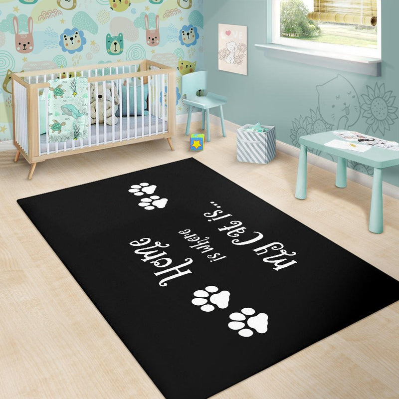 Cat Home Area Rug - Carbone&