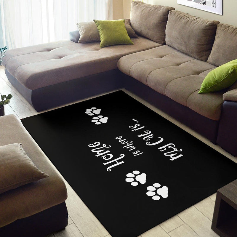 Cat Home Area Rug - Carbone&