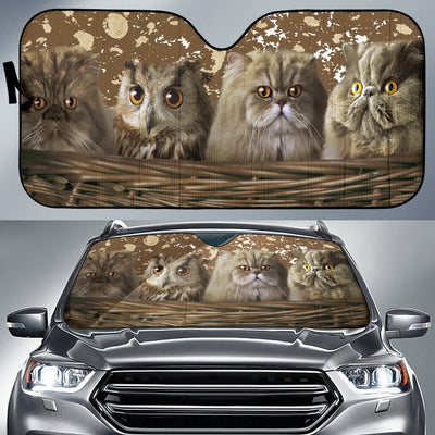 Cats and Owl Auto Sun Shade - Carbone's Marketplace