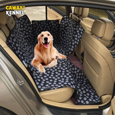 CAWAYI KENNEL Dog Carriers Waterproof Rear Back Pet Dog Car Seat Cover Mats Hammock Protector with Safety Belt Transportin Perro - Carbone's Marketplace