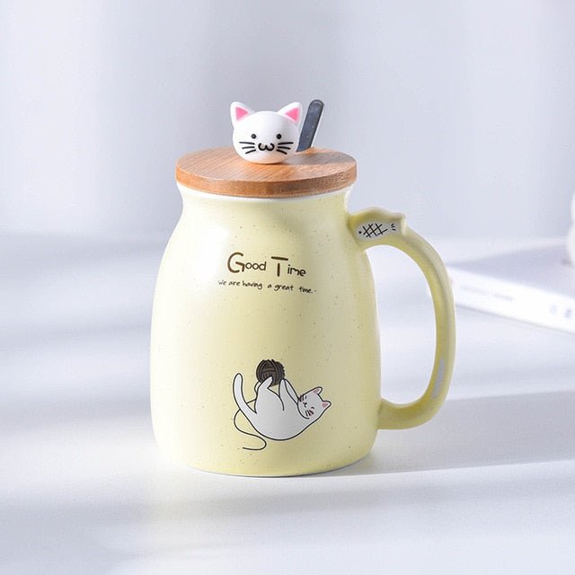 Ceramics Cat Mug 15oz - Carbone&