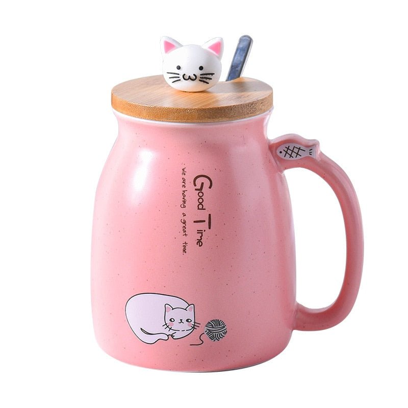 Ceramics Cat Mug 15oz - Carbone&