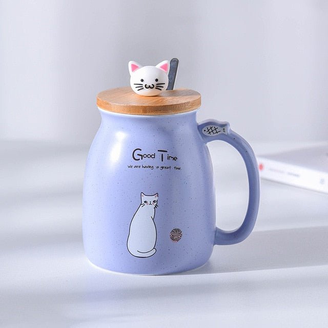 Ceramics Cat Mug 15oz - Carbone&