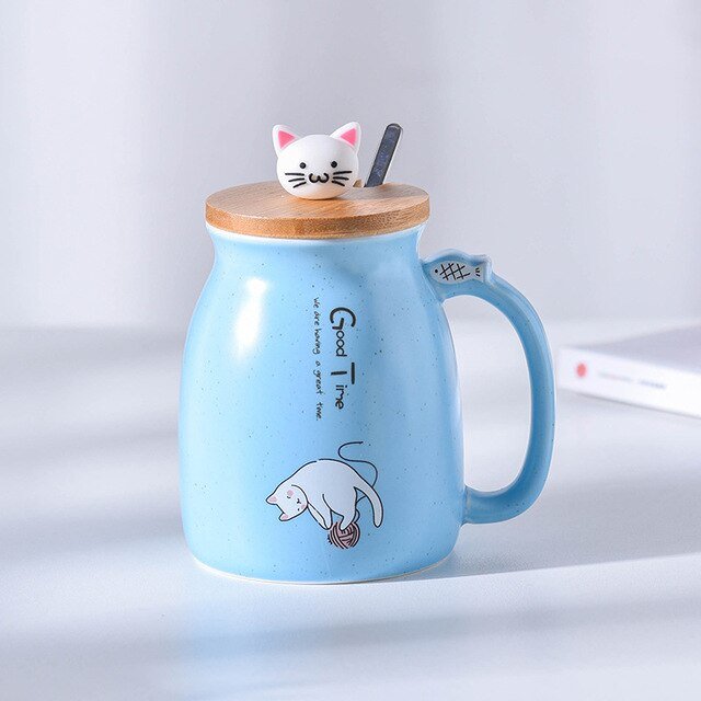 Ceramics Cat Mug 15oz - Carbone&