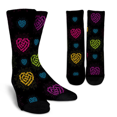 Chain Heart Socks - Carbone's Marketplace