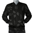 Charcoal Floral Men's Bomber Jacket - Carbone's Marketplace