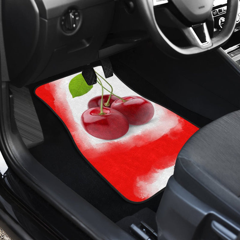 Cherry carmats front n back - Carbone&