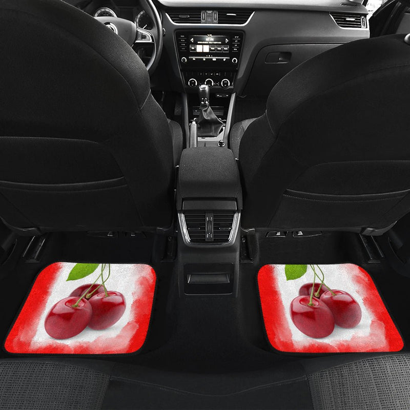 Cherry carmats front n back - Carbone&