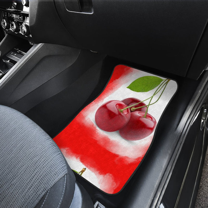 Cherry carmats front n back - Carbone&