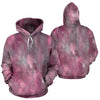 Chic Pink and Gray Fusion Pullover Hoodie - Carbone's Marketplace