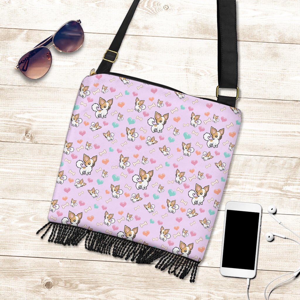 Chihuahua Dog Crossbody Boho Handbag - Carbone's Marketplace