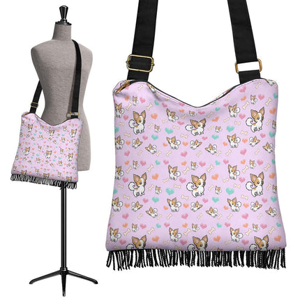 Chihuahua Dog Crossbody Boho Handbag - Carbone's Marketplace