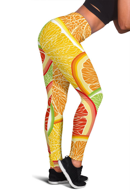 Citrus Slice Women's Leggings - Carbone's Marketplace