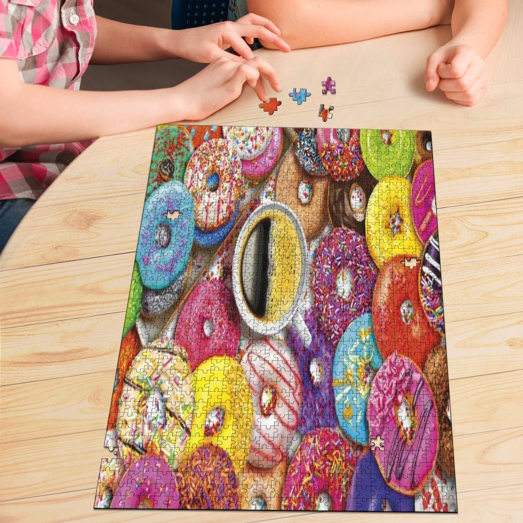 Coffee & Donuts Jigsaw Puzzle - Carbone's Marketplace