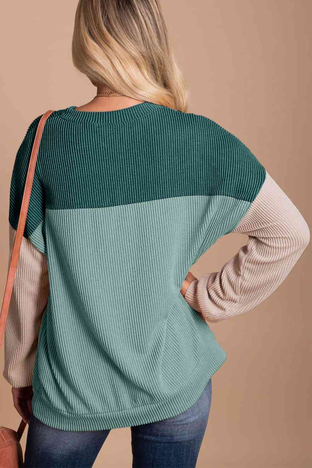 Color Block Dropped Shoulder T-Shirt - Carbone's Marketplace