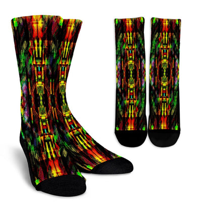 Colorful Abstract Painting Crew Socks - Carbone's Marketplace