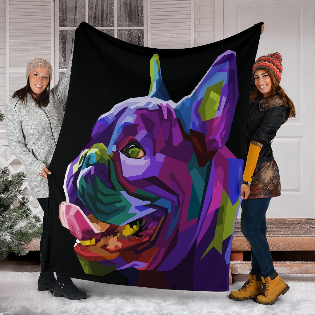colorful french bulldog geometric pop art - Carbone's Marketplace