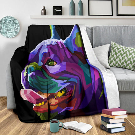 colorful french bulldog geometric pop art - Carbone's Marketplace