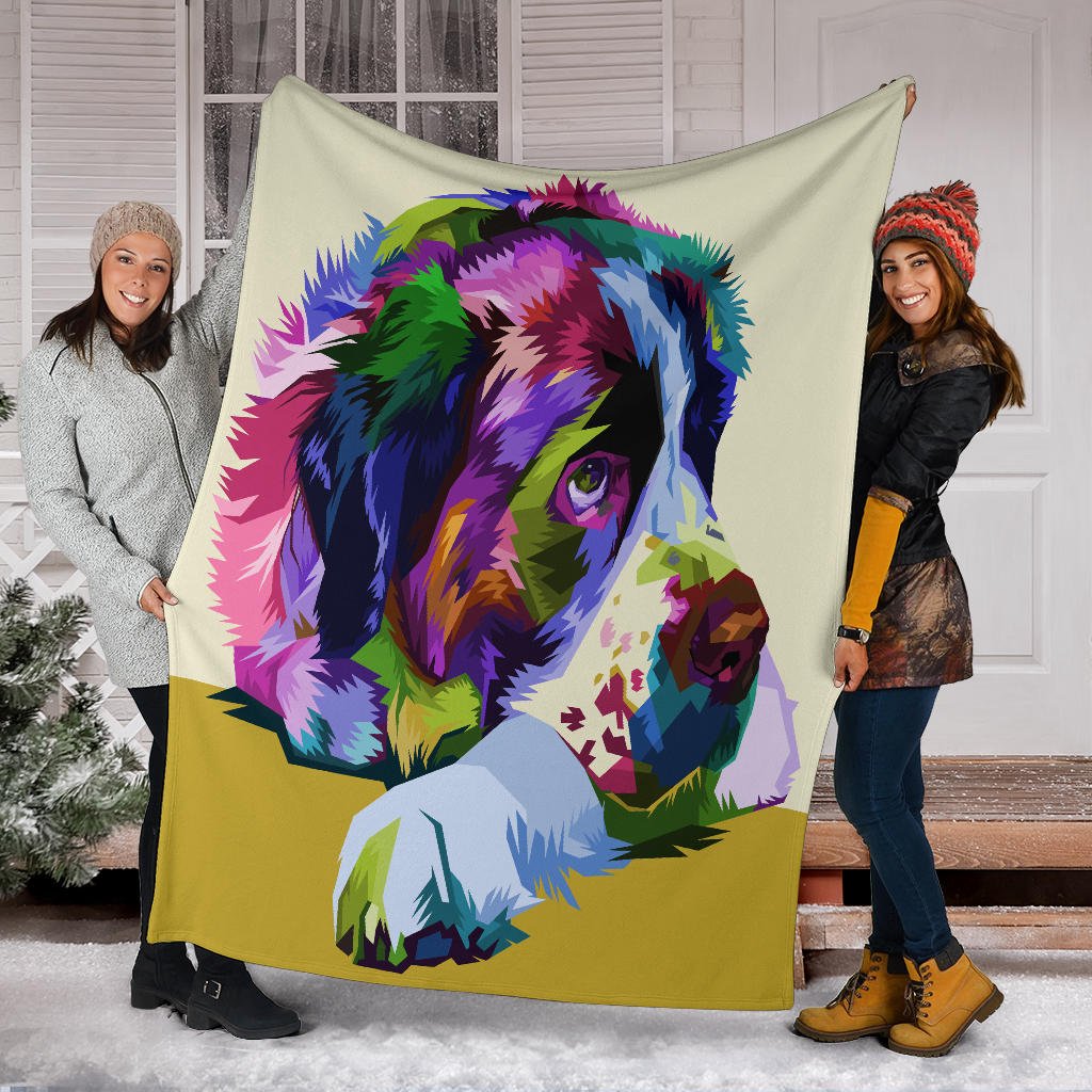 colorful saint bernard dog pop art - Carbone's Marketplace