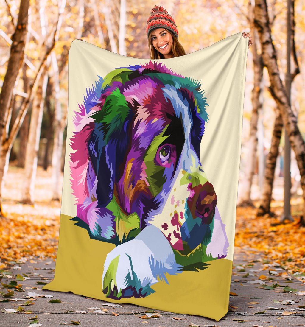colorful saint bernard dog pop art - Carbone's Marketplace