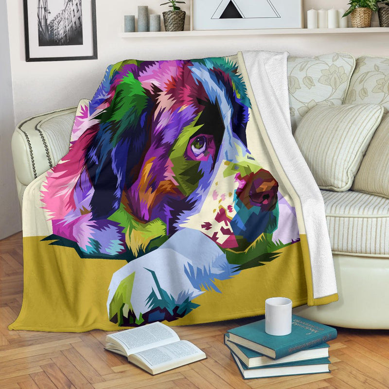 colorful saint bernard dog pop art - Carbone&