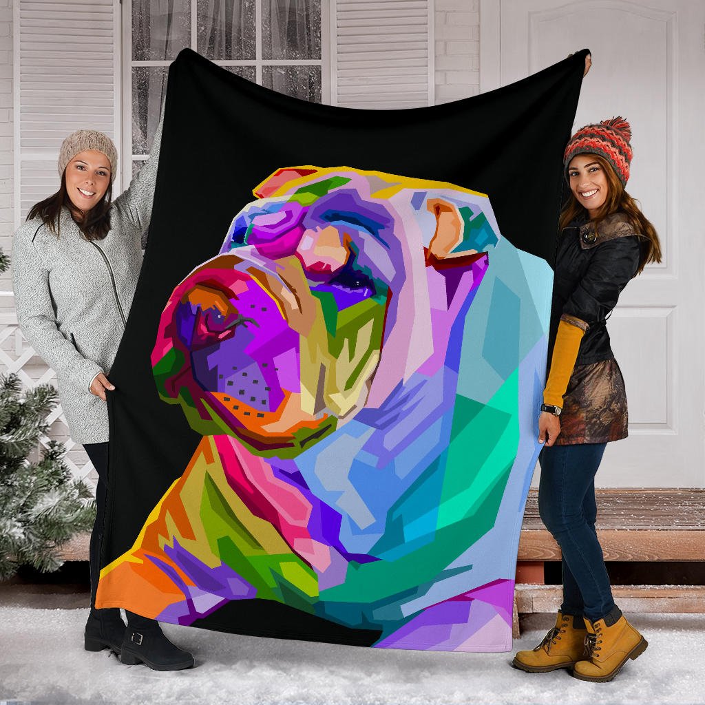 colorful shar pei dog pop art style - Carbone's Marketplace