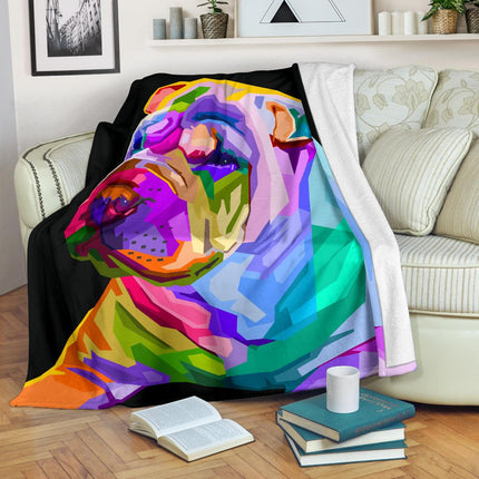 colorful shar pei dog pop art style - Carbone's Marketplace