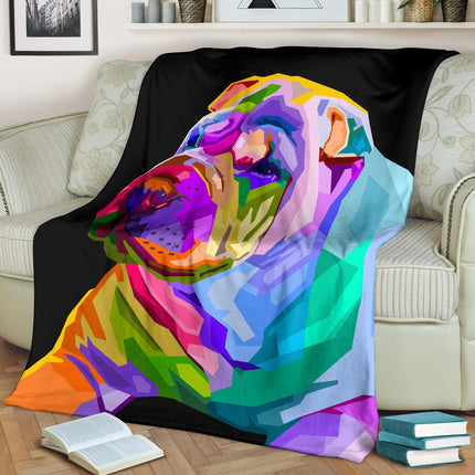 colorful shar pei dog pop art style - Carbone's Marketplace