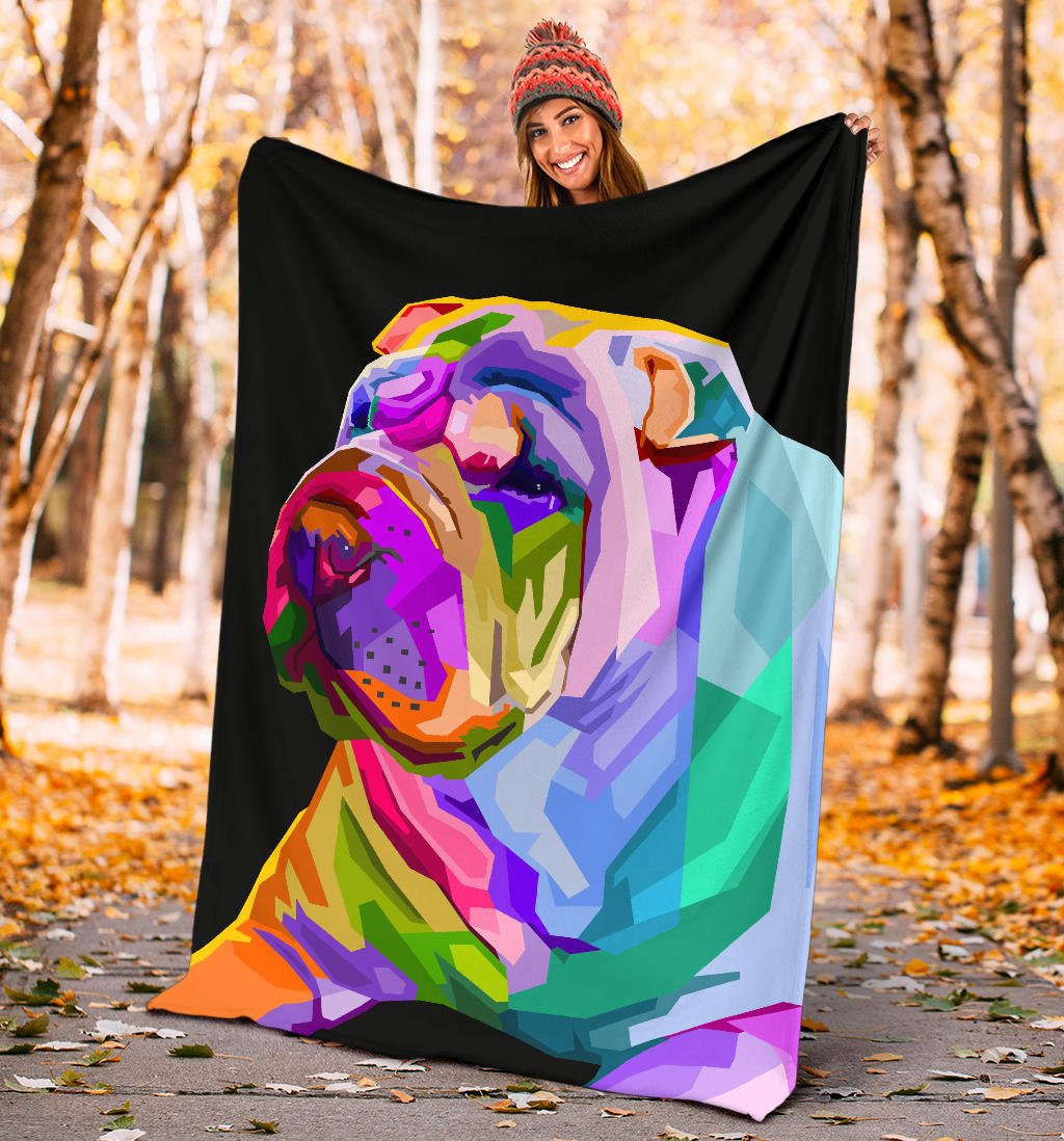colorful shar pei dog pop art style - Carbone's Marketplace