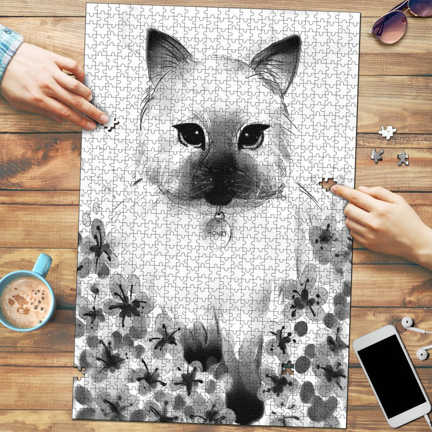 Colour Your Own Kitty Jigsaw Puzzle - Carbone's Marketplace