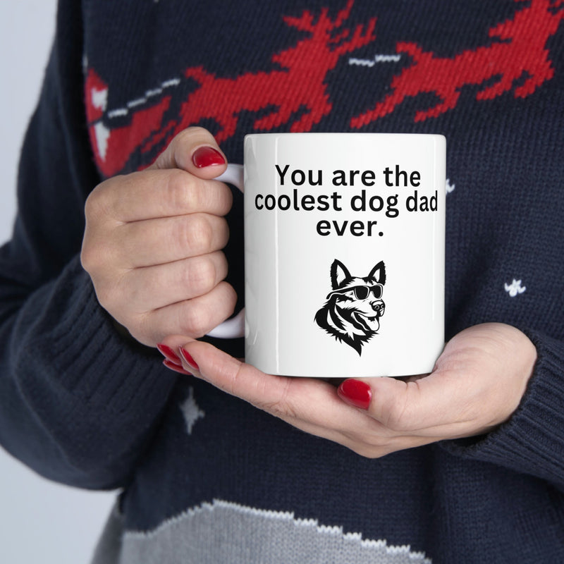 Coolest Dog Dad Mug 11oz - Carbone&