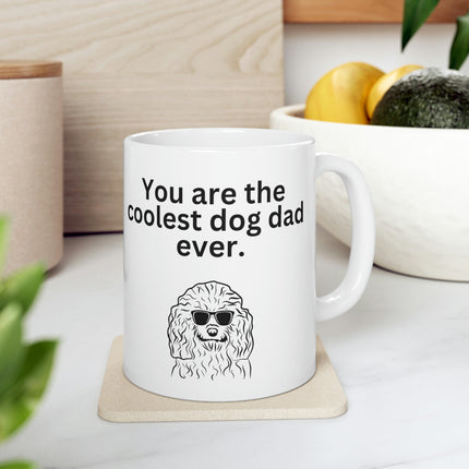 Coolest Dog Dad Mug 11oz - Carbone's Marketplace