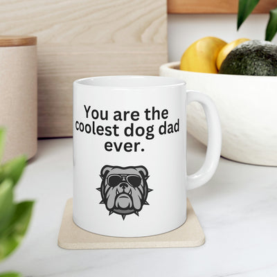 Coolest Dog Dad Mug 11oz - Carbone's Marketplace